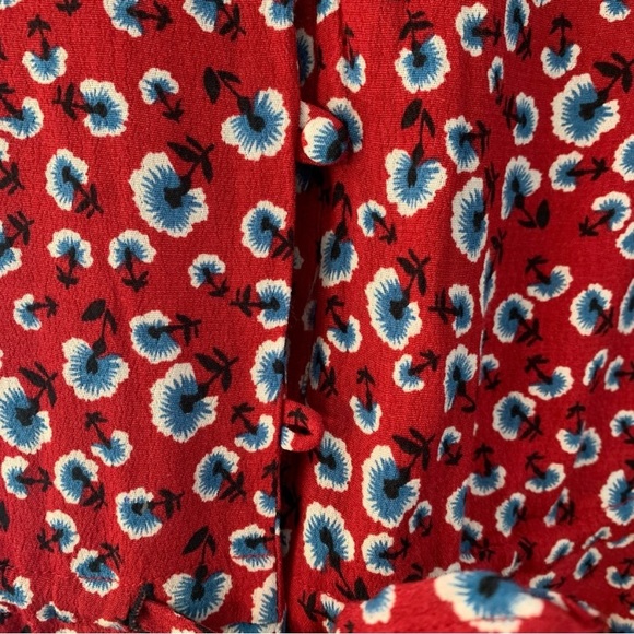 Revolve Rails 'Beaux' Floral Peplum Style Blouse, Tie Waist - Picture 9 of 10